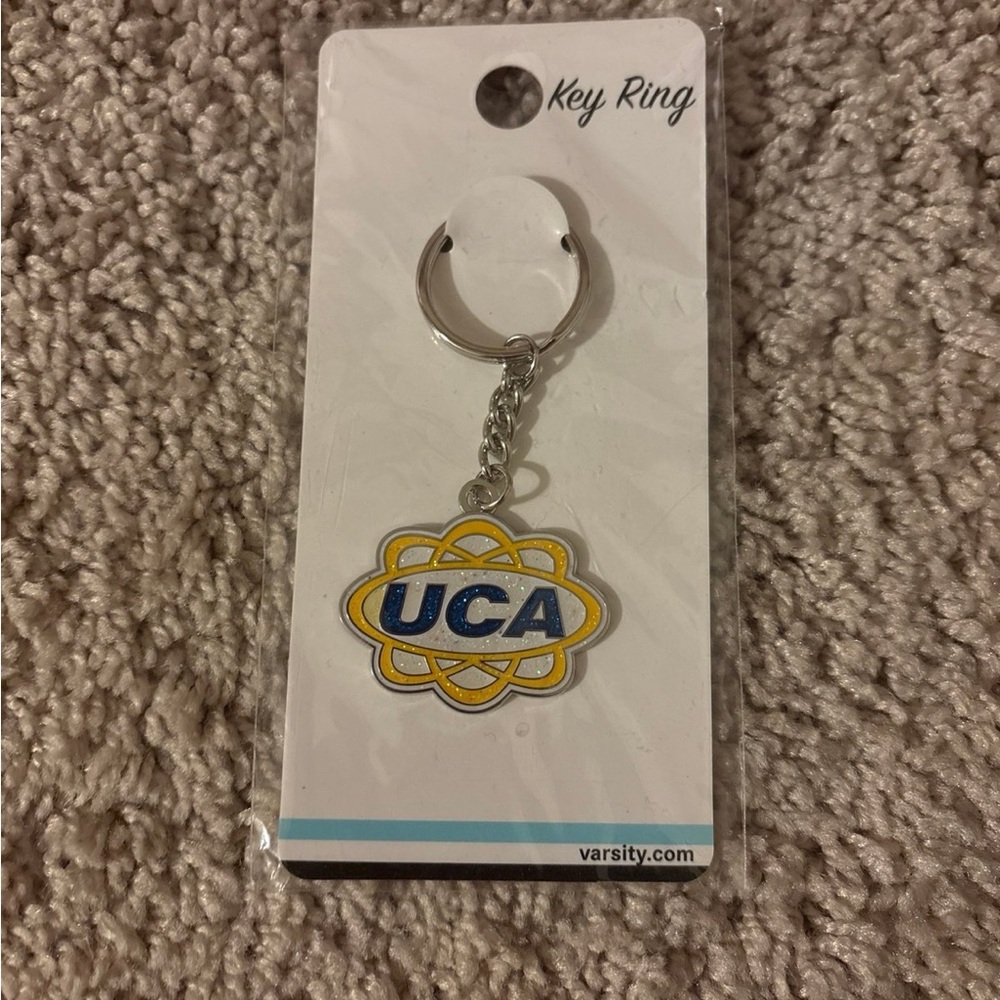 UCA cheer Key Ring with Silver Chain